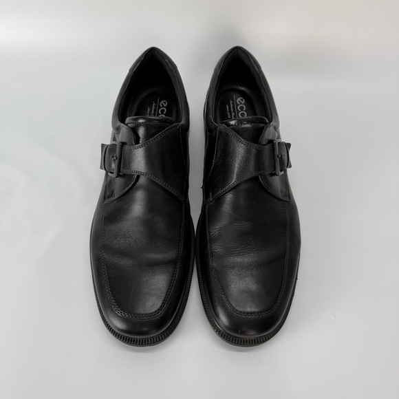 Men\'s Ecco Black Leather Dress Shoes Size 47 main image 4